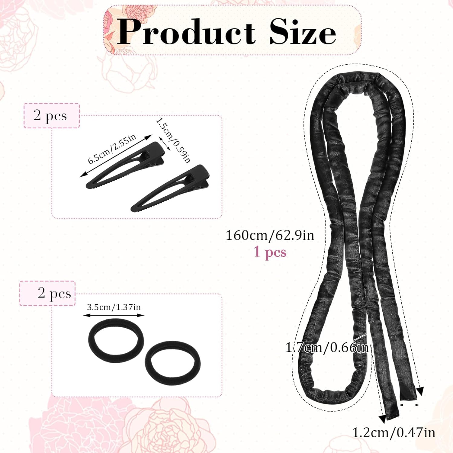 XLIUAX Heatless Curling Rod Headband, Heatless Curls Overnight Headband for Short Long Hair No Heat Overnight Curls with Thin Curlers to Sleep in Lazy Natural Soft Wave DIY image number 1