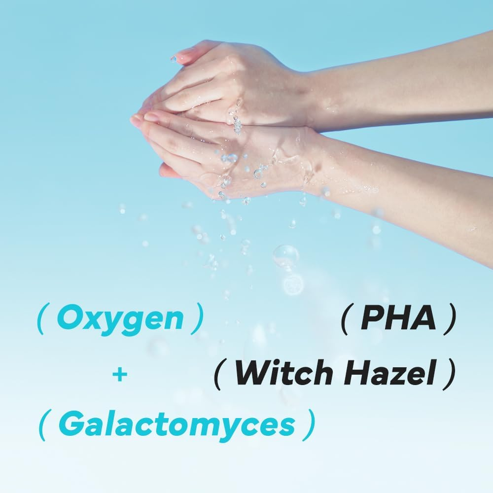 SAM'U Galacto Pore O2 Toner, Exfoliating & Pore-Tightening, Oxygen Bubble Galactomyces Toner, Hydrating for Sebum Control & Suitable for All Skin Types, Korean Toners, 150Ml image number 6