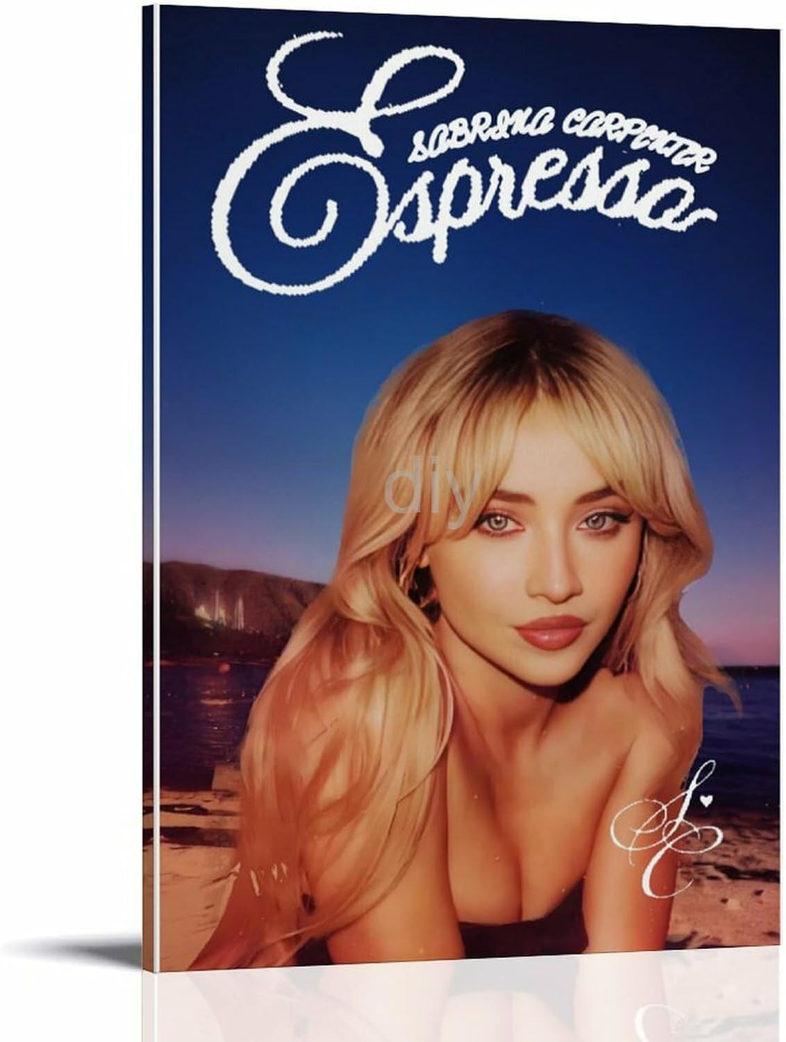 Sabrina Carpenter Poster Canvas Painting Wall Art Picture Home Decor Print for Bedroom Living Room Dorm Study Bar Office 16X24Inch(40X60Cm) Unframe-Style