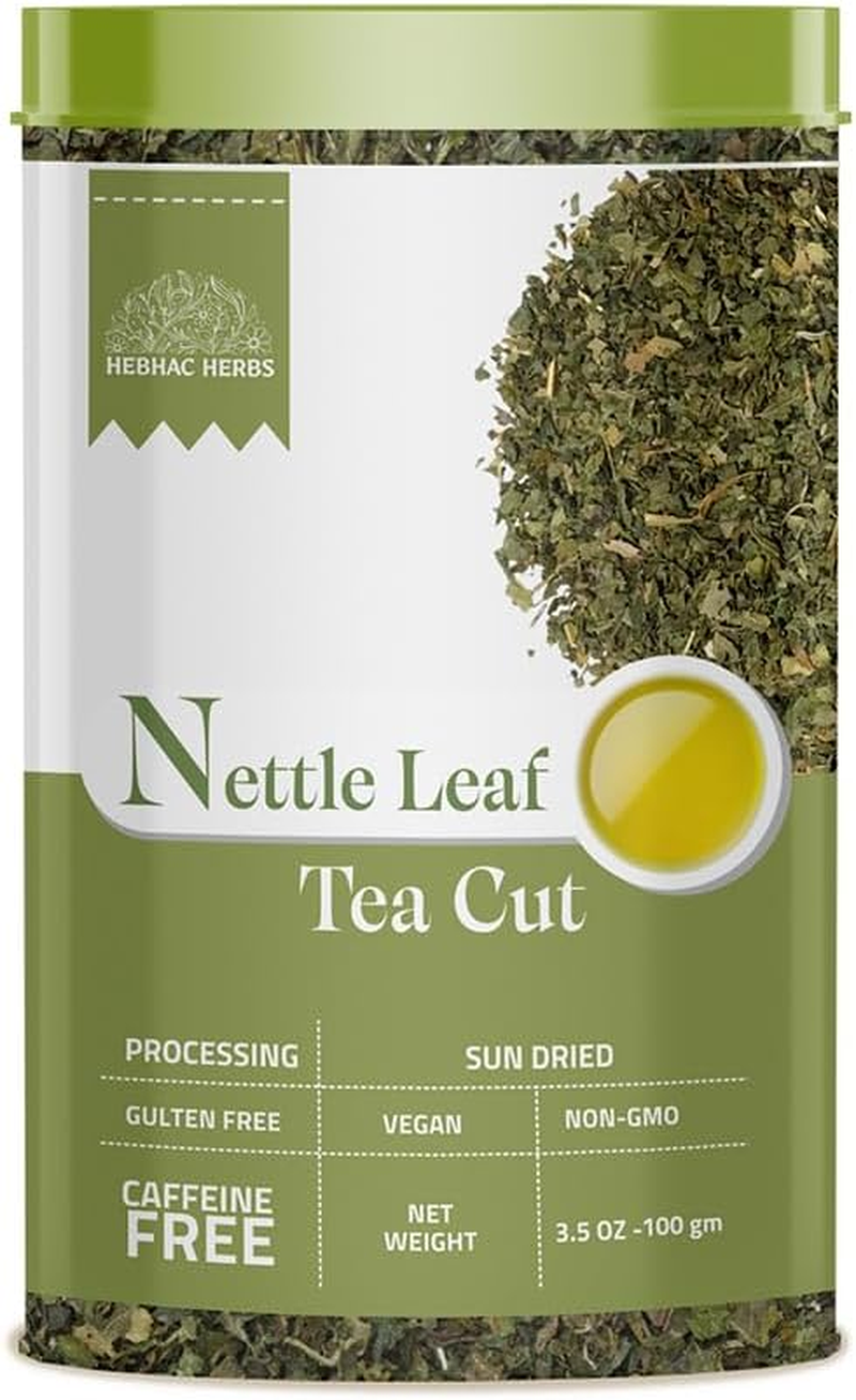 Nettle Leaf Tea 100 G | Loose Cut & Sifted for Fresh Herbal Infusions | Dried Urtica Dioica Leaf Cut for Herbal Tea by Hebhac Herbals image number 5