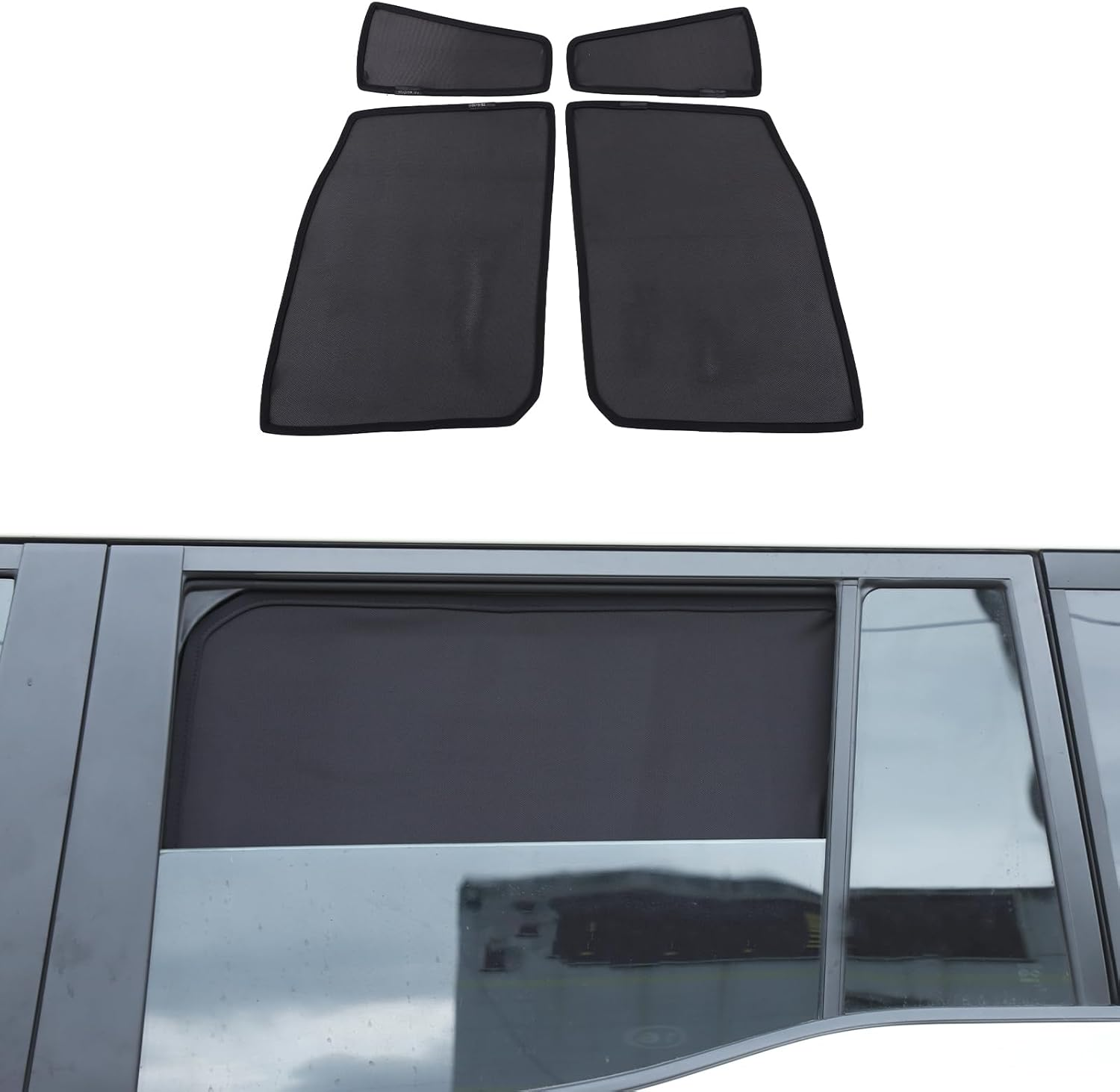 Yinaniutos Window Sun Shade Compatible with Toyota Land Cruiser Prado 250 2024 2025 | Windscreen Blind Mesh | Polyester (Rear Side Windows 4Pcs) image number 5