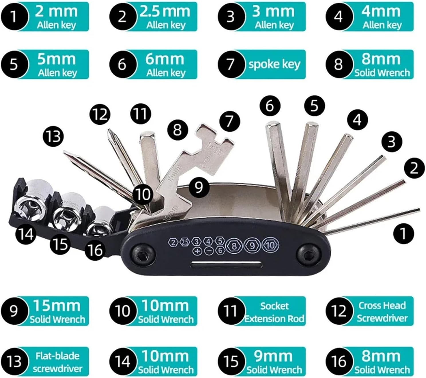 IEDZCUMC Motorcycle Multifunction Tool Portable Repair Screwdriver Set Compatible with Rebel CMX 300 500 1100 CMX300 CMX500 CMX1100 Accessories image number 6