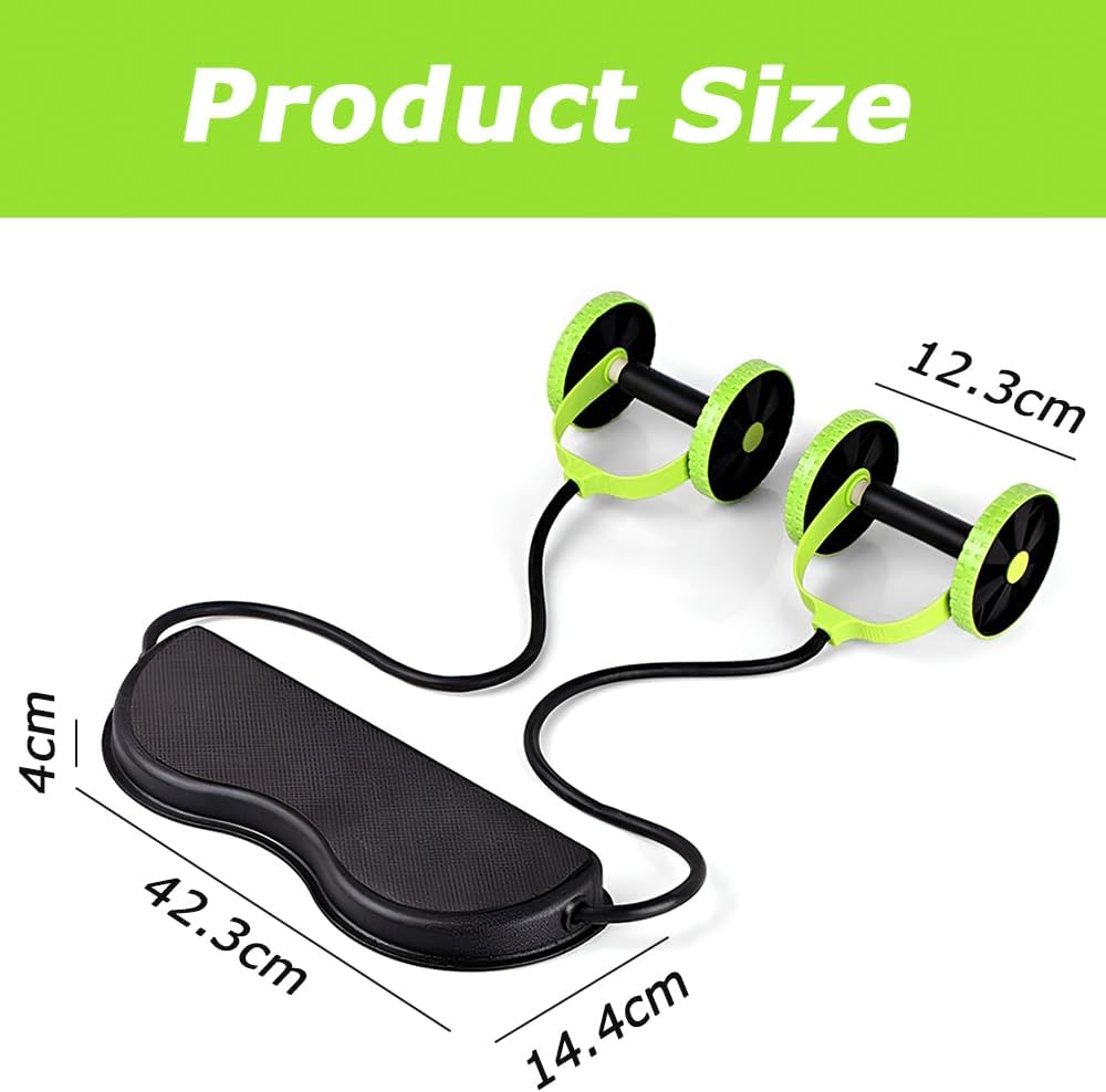 Professional Ab Roller Wheel, Core Exercise Platen with Knee Pad, Core Workout Equipment, Adjustable Resistance & EVA Knee Mat for Home Workouts image number 4