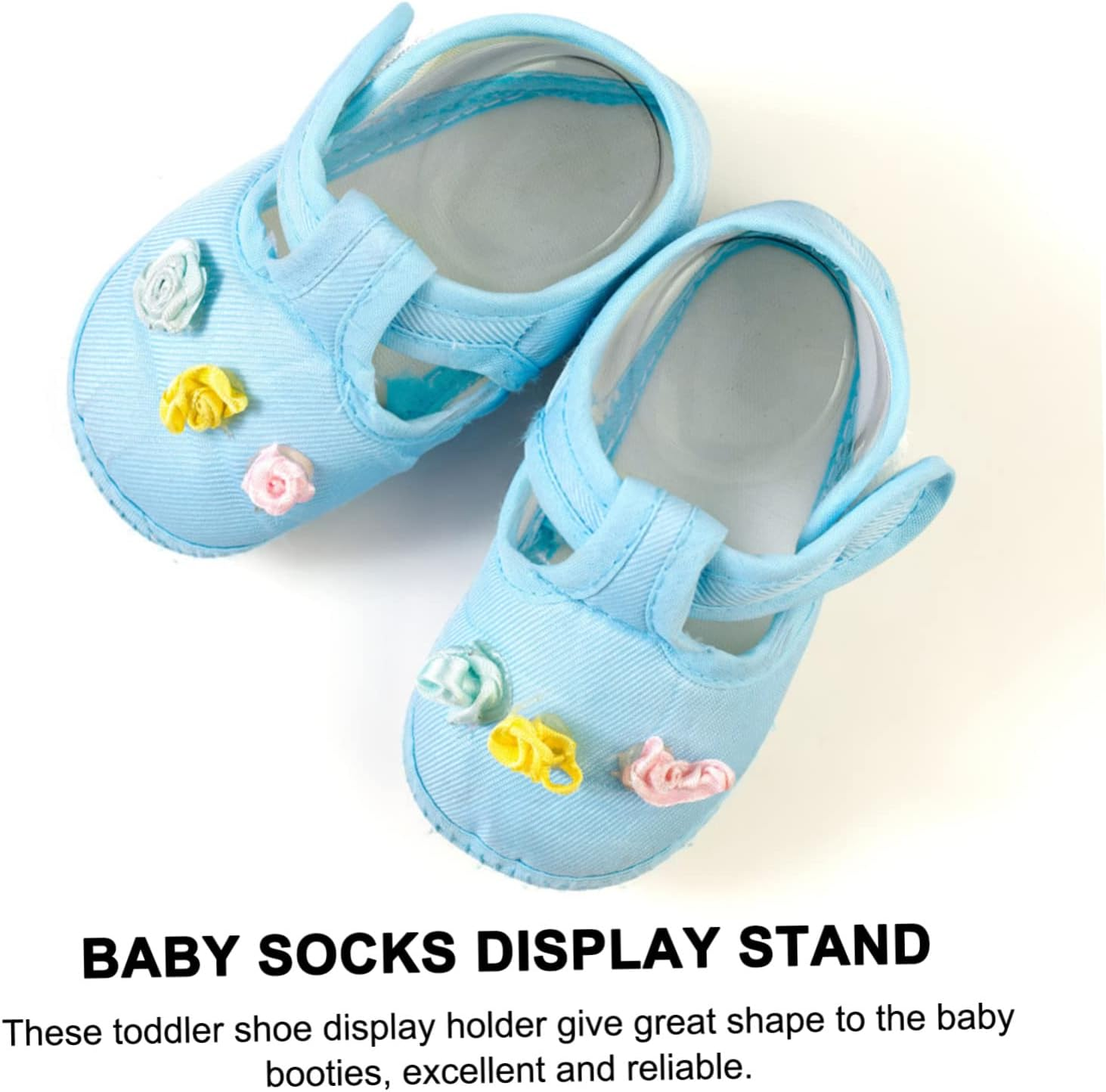 40Pcs Foot Booties Display Stand Boy Girl Shoes Holder Socks Display Holder Sturdy Boys and Girls Shoes