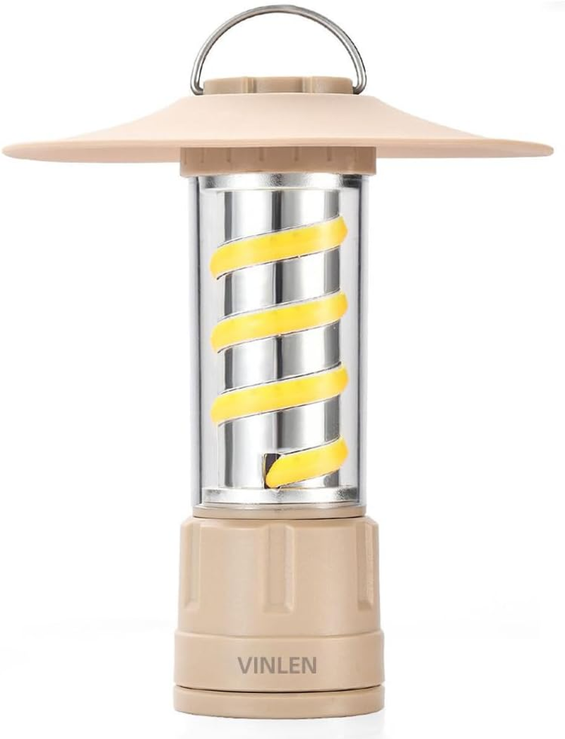 Vinlen Rechargeable LED Torch 4-In-1 &ndash; USB Powered with 3 Modes Flashlight, Built-In Hanging Hook, Portable Torch for Hiking, Camping, Backpacking, Power Outages, Indoor & Outdoor Use image number 2