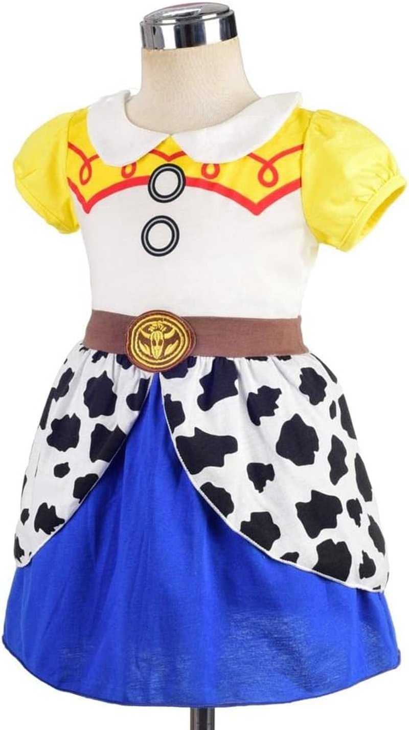 Dressy Daisy Cowgirl Dress up Clothes Halloween Costume Summer Outfit with Headband Baby Toddler Little Girls