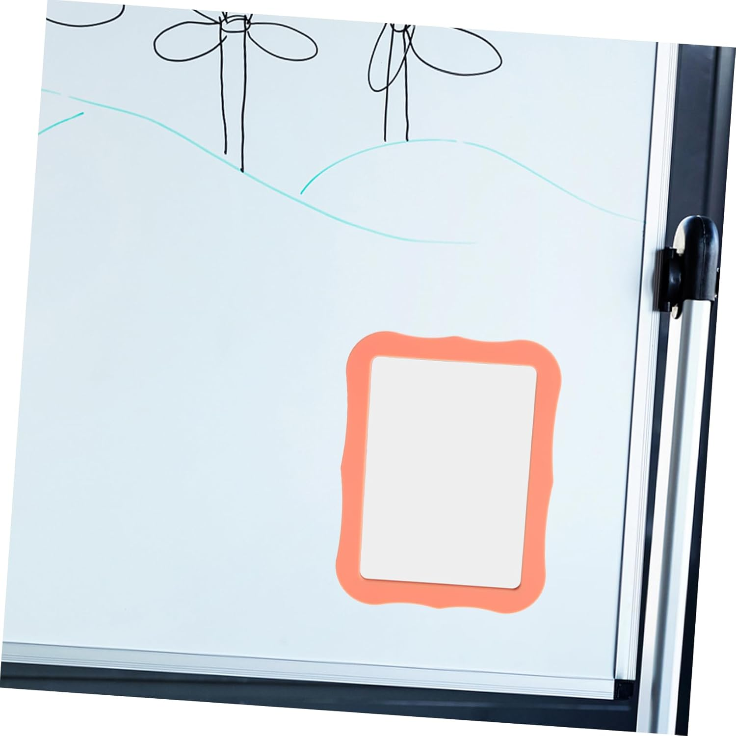 ULTECHNOVO Magnetic Mirror for Locker 5X7 Inch Orange Decorative Cabinet Mirror Magnetic Dressing Table for Home Office School Use - Orange image number 5