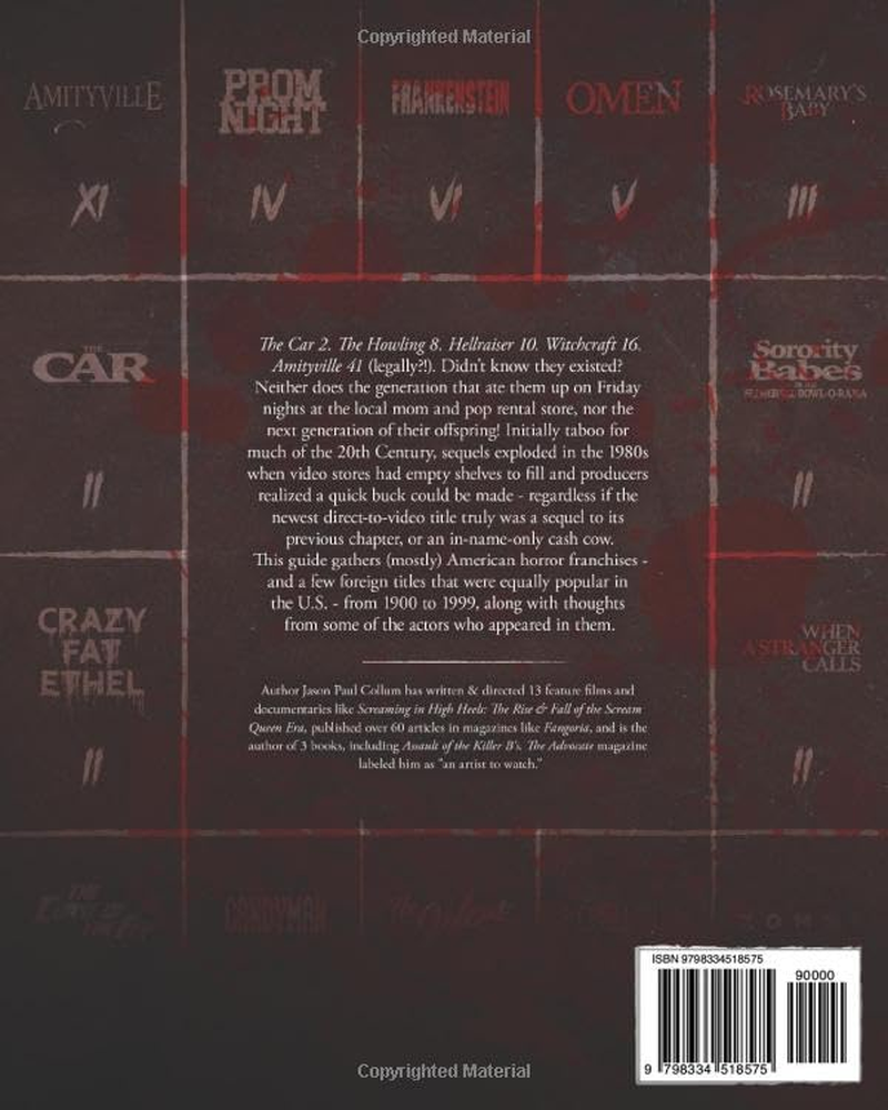 They Made How Many?! (Mostly) American Horror Franchises of the 20Th Century: 2Nd Edition