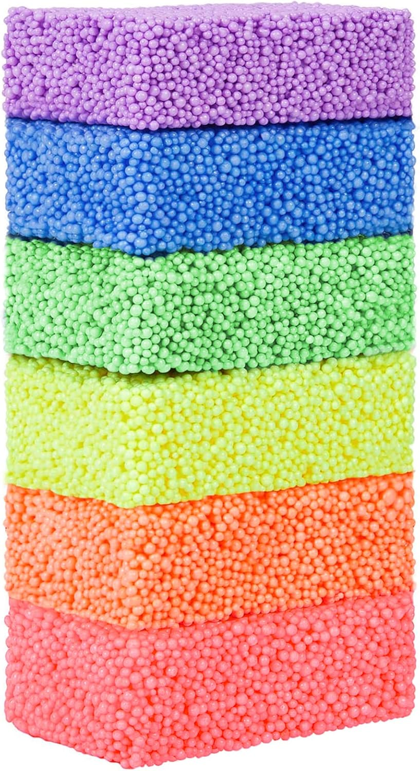 Mikoom Floam 6 Colors Fun Foam for Toddlers Giant Foam Clay image number 3