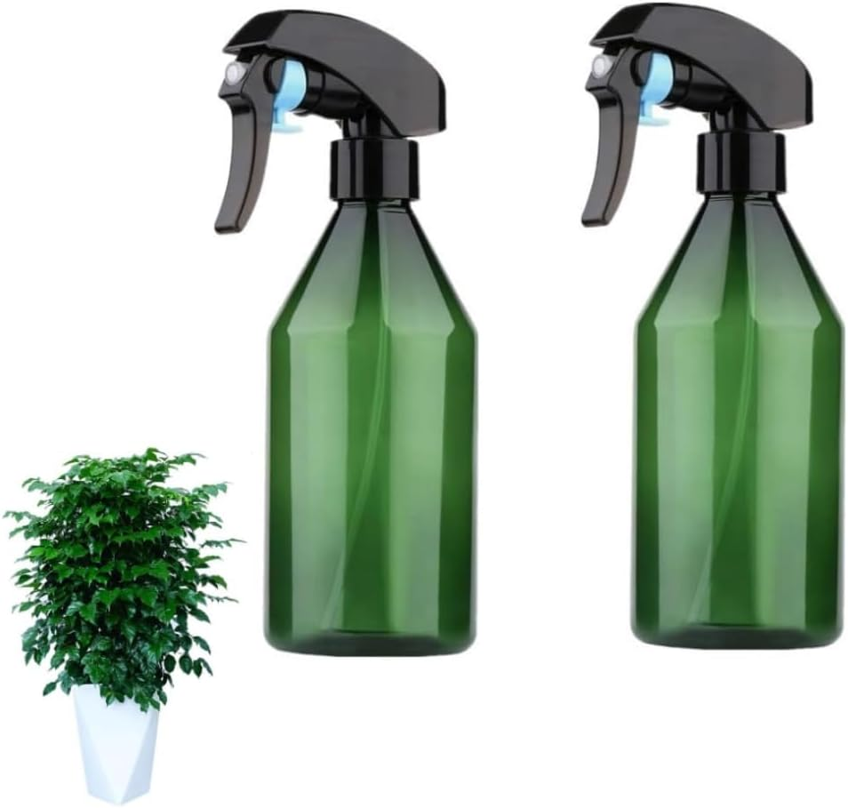 2 Pcs Plant Mister Spray Bottle,Reusable Garden Spray 300Ml/10 Oz Water Spray Bottle,For Gardening Cleaning Solution with Top Pump Trigger Water(Green) image number 4