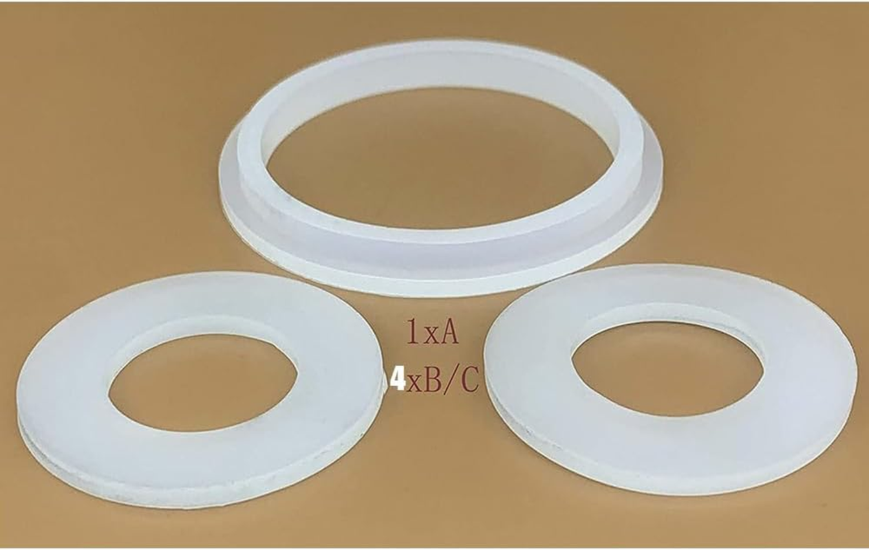 3Pcs Connector Seals Washers for Coleman for Lay-Z-Spa, a and B/C Connector Seals Gaskets (White) image number 3