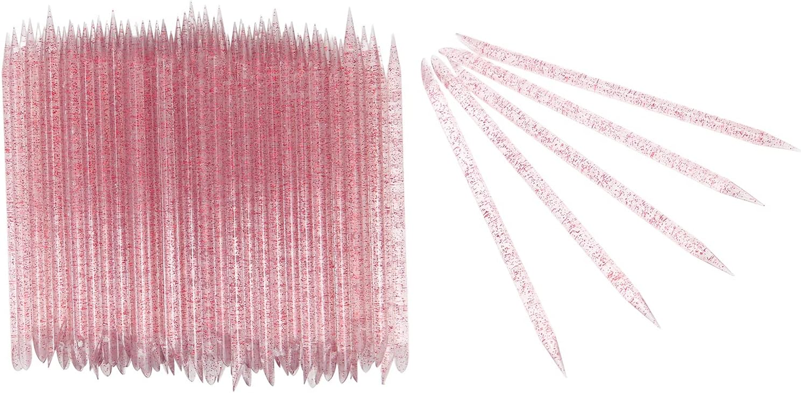 Disposable Nail Cuticle Pusher, Cuticle Manicure Pedicure Stick Practical 100Pcs for Home for Nail Salon, Multi Functional Cuticle Pusher Remover Manicure Pedicure Tool for Manicure Pedicure image number 3