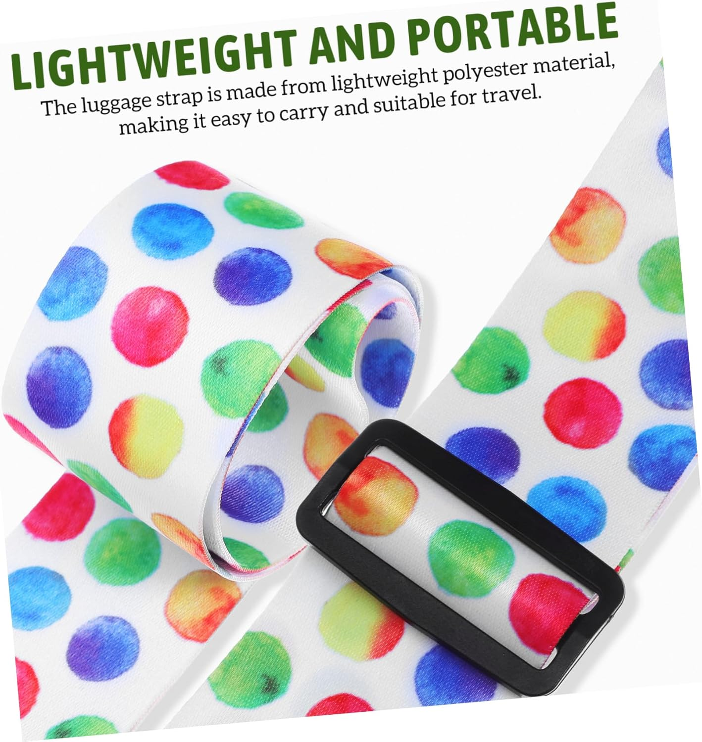 CLISPEED Adjustable Lockable Luggage Strap Polyester Suitcase Belt for Travel with Strong Stitching Security Band Suitable for Various Suitcases and Bags image number 2