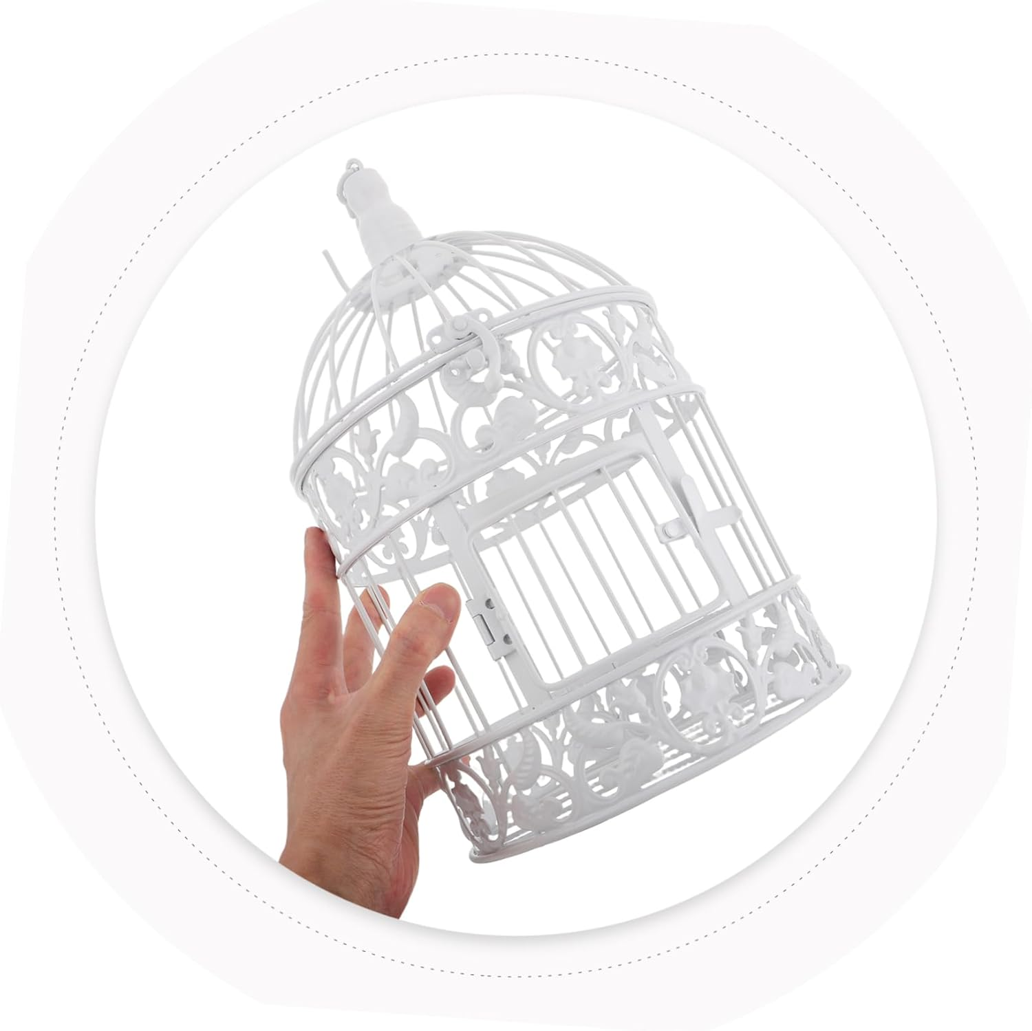 Iplusmile European Iron Birdcage for Home Decor Vintage Bird Cage Centerpiece for Weddings Hotels and Photography Props Small Decorative Sculpture Height image number 2