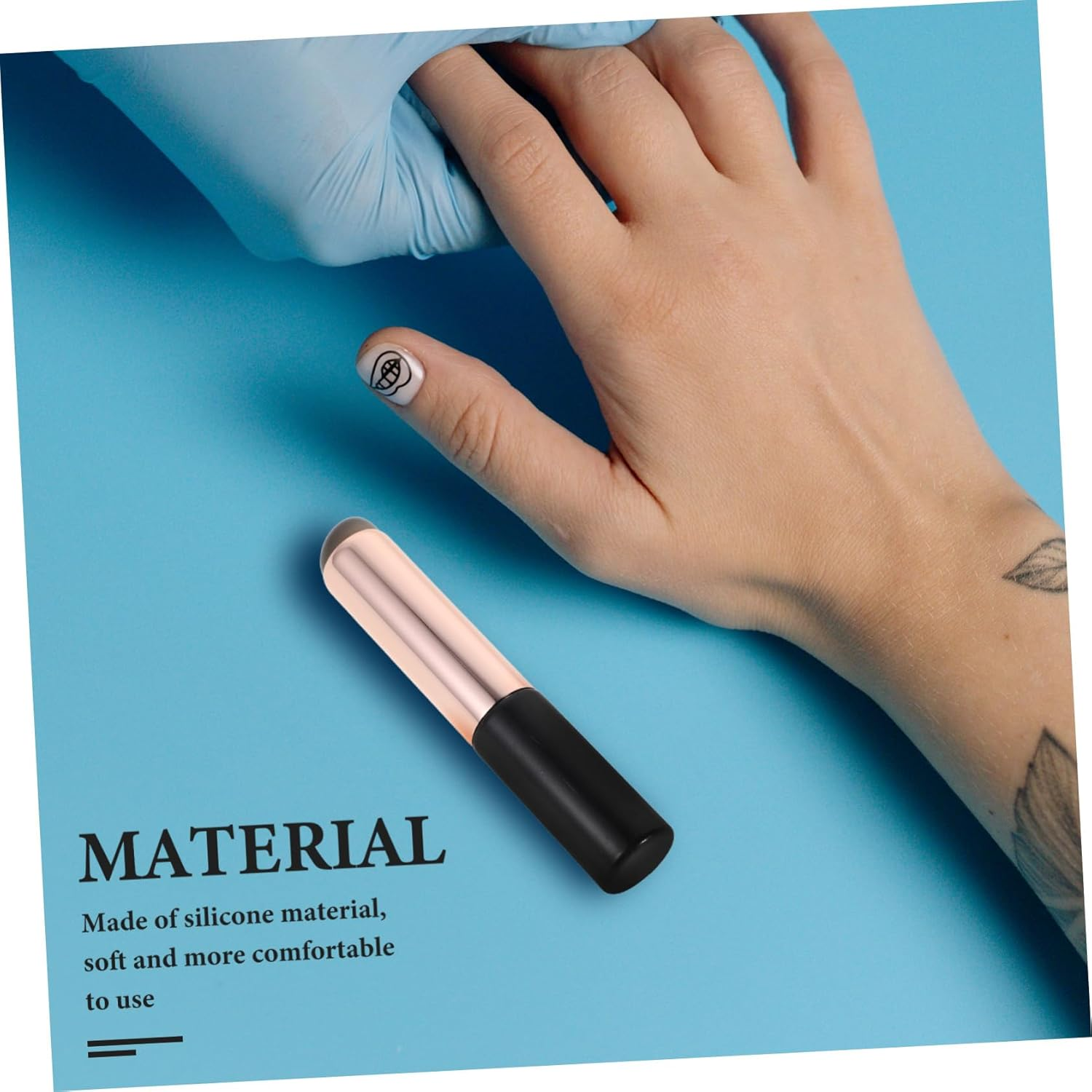 OSOLADY Silicone Gradient Pen Nail Art Tools Reusable Manicure Brush Soft Material Professional Nail Tech Supplies image number 3