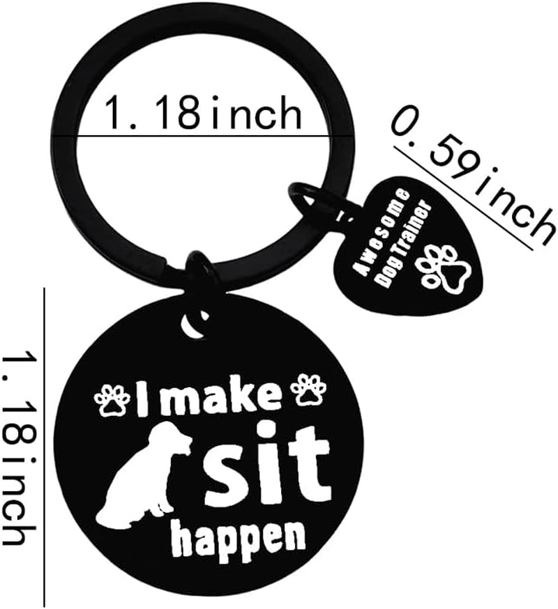 Dog Walker Thank You Gift - Keychain for Trainer, Sitter Appreciation - Birthday Gift Ideas for Dog Lovers image number 1