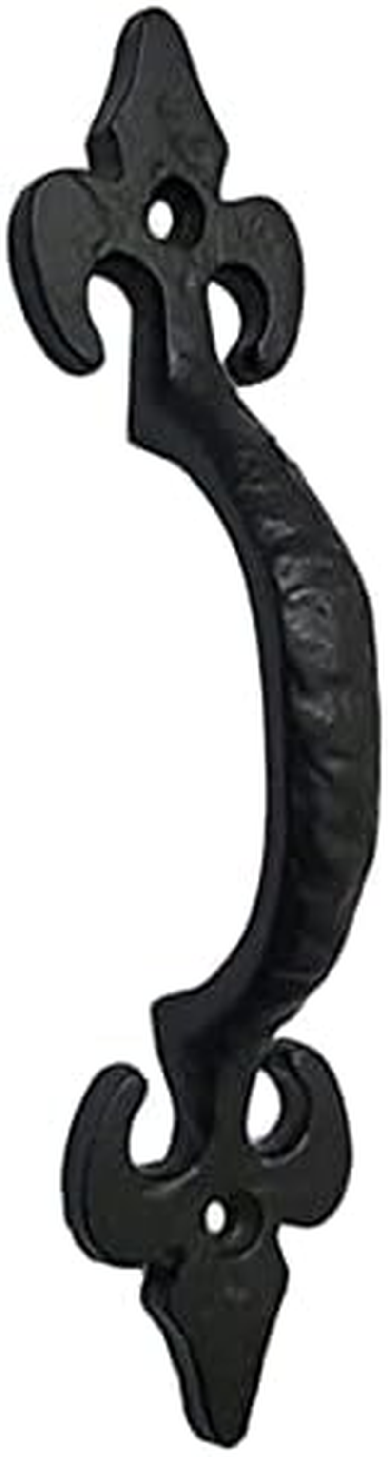 Adonai Hardware Nethaniah Antique Cast Iron Cabinet Pull Handles (6.1" X 2 Pack, Matte Black) for Vintage Wooden Barn Doors, Gates, Closets, Furniture, Drawers, Cupboards, Wardrobes and Sheds image number 6