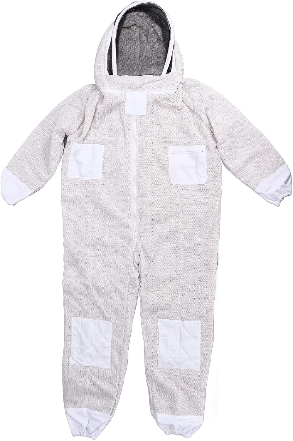 Professional Siamese Bee Suit, 3 Layer, Net Space Suit, Ventilated Bee Suit for Beekeeper, Practical Pocket Design Beekeepers Suit (XXL)