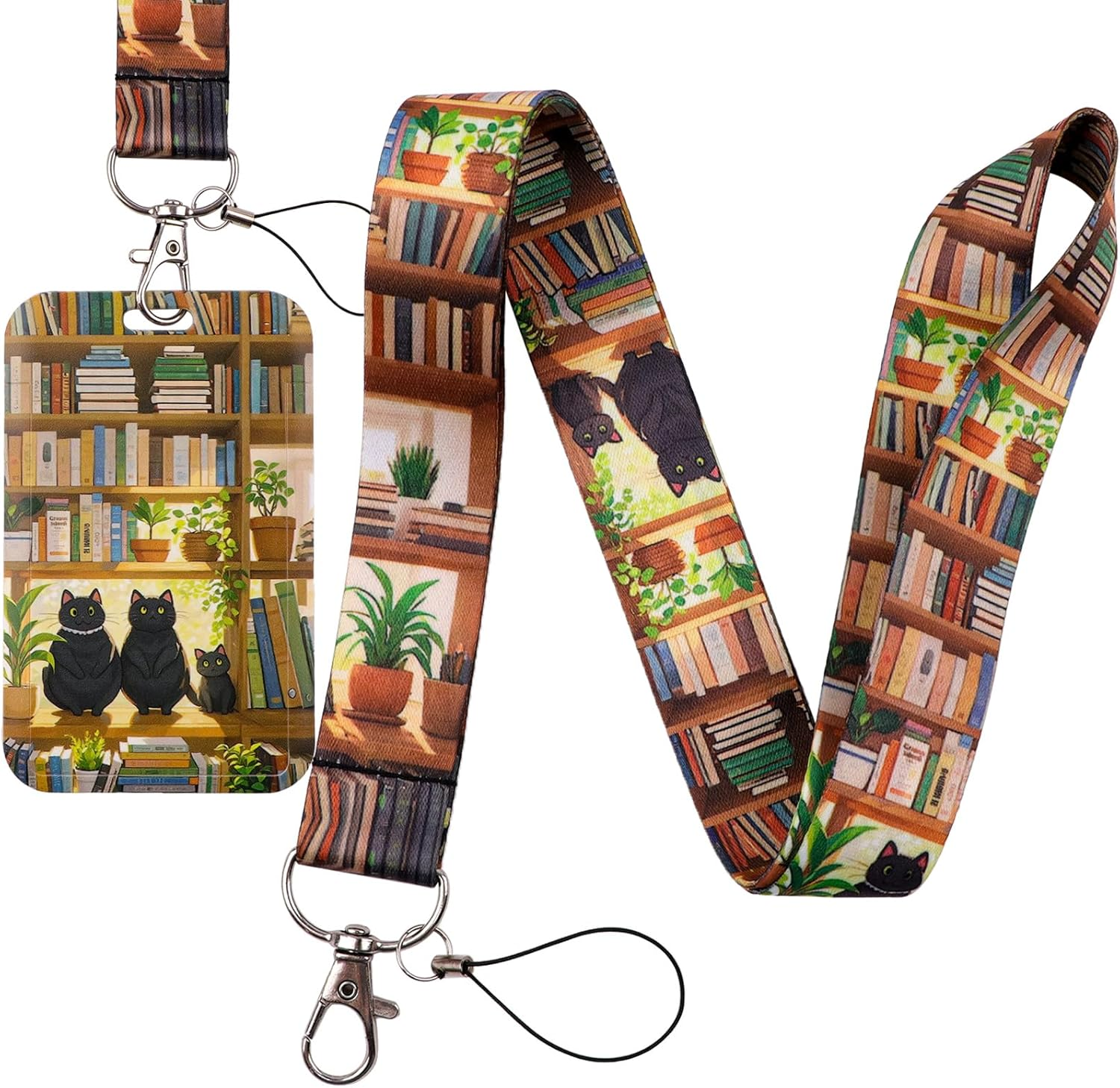 Pink Badge Holder Lanyard Cute Aesthetic Keychain Lanyard for Women Girls Teachers Kids for ID Badge & Keys Preppy School ID Holder(Positive Quote)