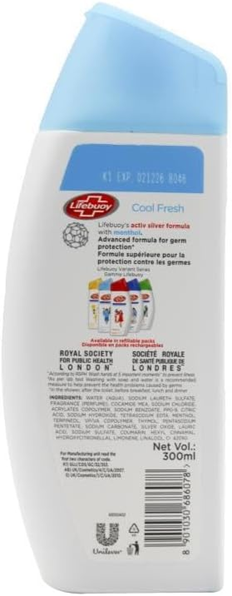 Lifebuoy Cool Fresh Antibacterial Bodywash 300 Ml