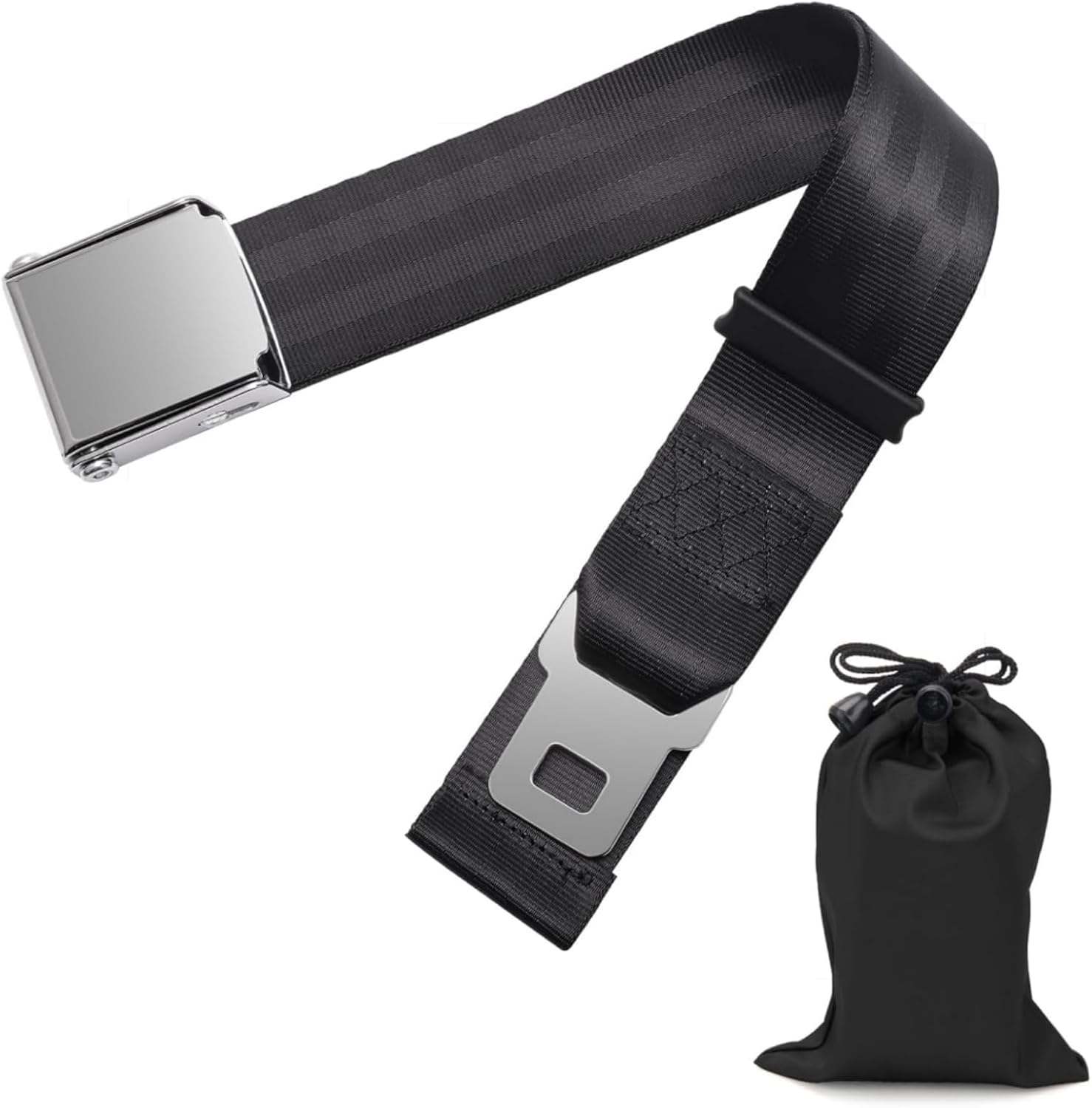 CHGEO Universal Airplane Seat Belt Extender | Adjustable 7-32" for plus Size & Pregnancy | Fits Delta, United, 200+ Airlines (Excl. Southwest MAX9) W/Carrying Case image number 4