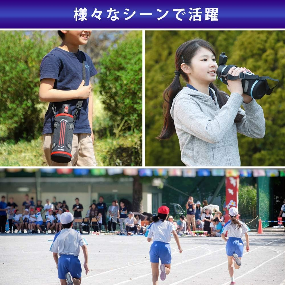 Iris Ohyama DB-1500 Water Bottle, 3.5 Fl Oz (1.5 L), Blue, Cool, 6 Hours, One-Touch Open, Can Drink Very Mug, Sports Bottle, Sports Jug, Children&rsquo;S Water Bottle, 1.5 L; 59.1 Fl Oz (1,500 Ml) image number 3