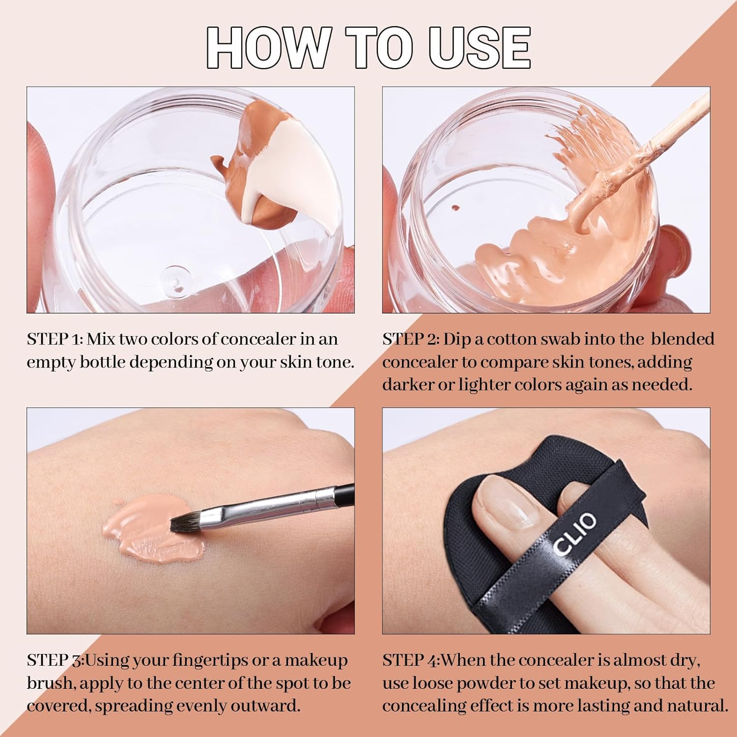 DAGEDA 2 Colors Tattoo Cover up Makeup Waterproof,Blendable Colors Body Concealer,Natural Invisible Skin Concealer Body Makeup,Suitable for Tattoos/Scars/Dark Spots Cover Up image number 3