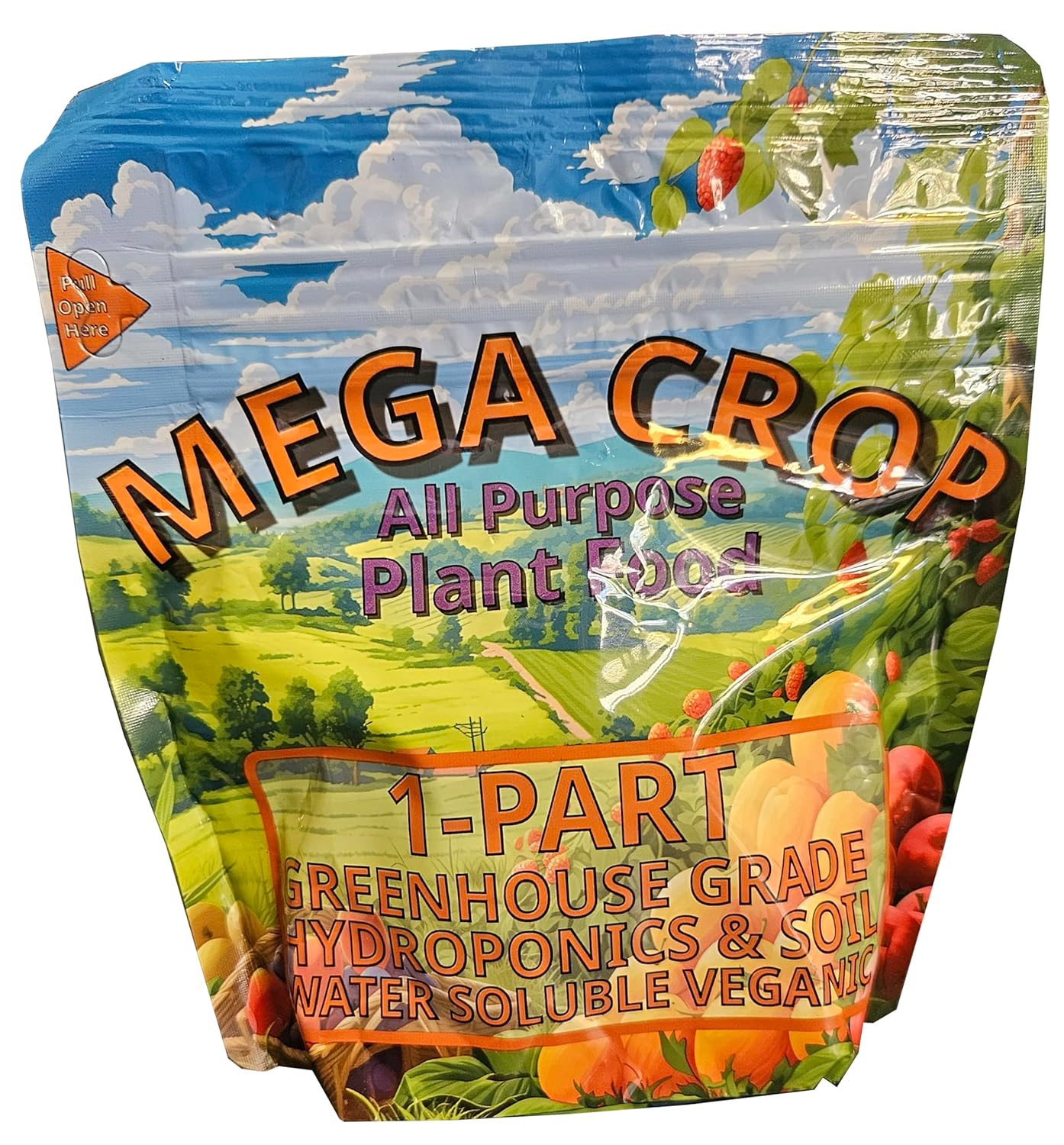 Mega Crop 1-Part Complete Hydroponic and Soil Base Nutrient for Plants with Organics (400G) image number 5