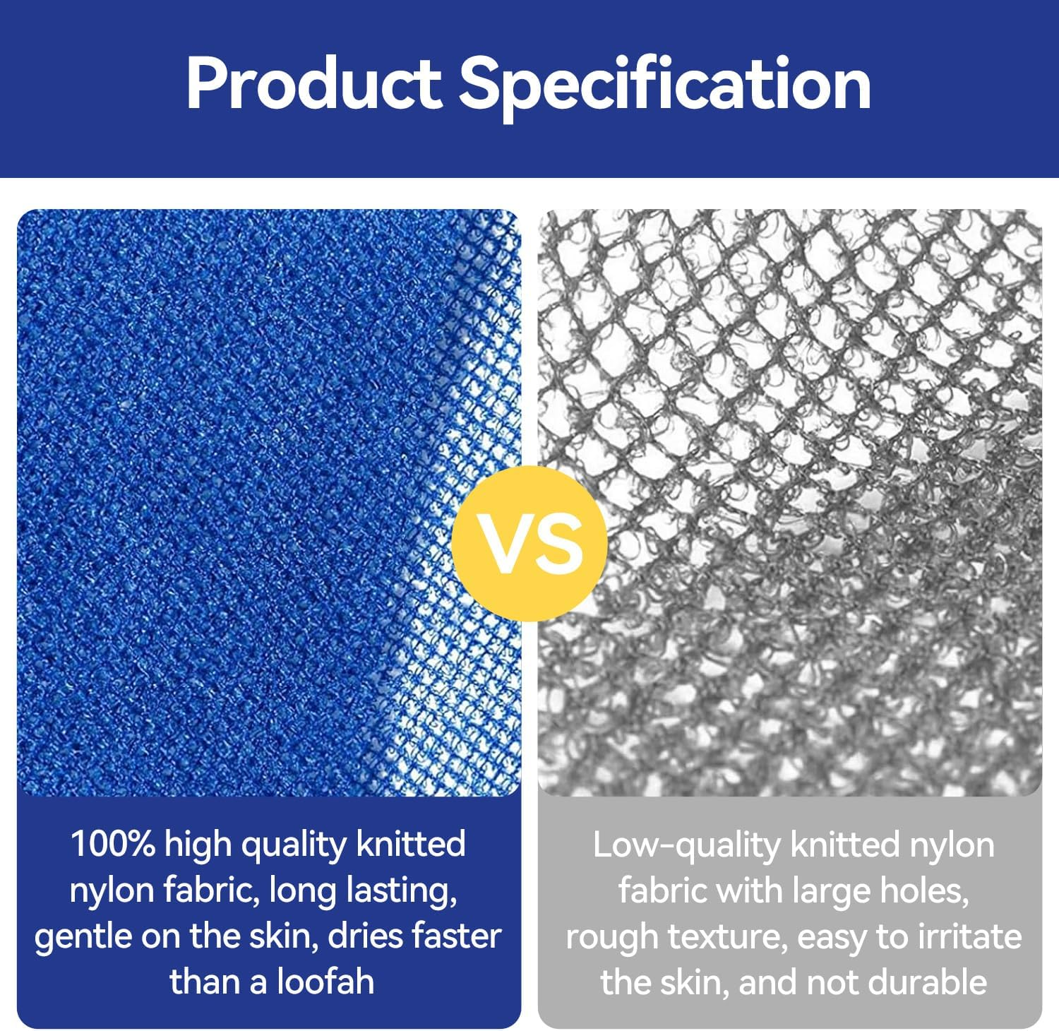 Proxima Direct 5 Pack 80 X 30CM African Net Sponge with 5 Hooks African Wash Net African Exfoliating Net Bath Scrubbing Long Net Rag Shower Body Scrubber for Daily Bathing image number 5