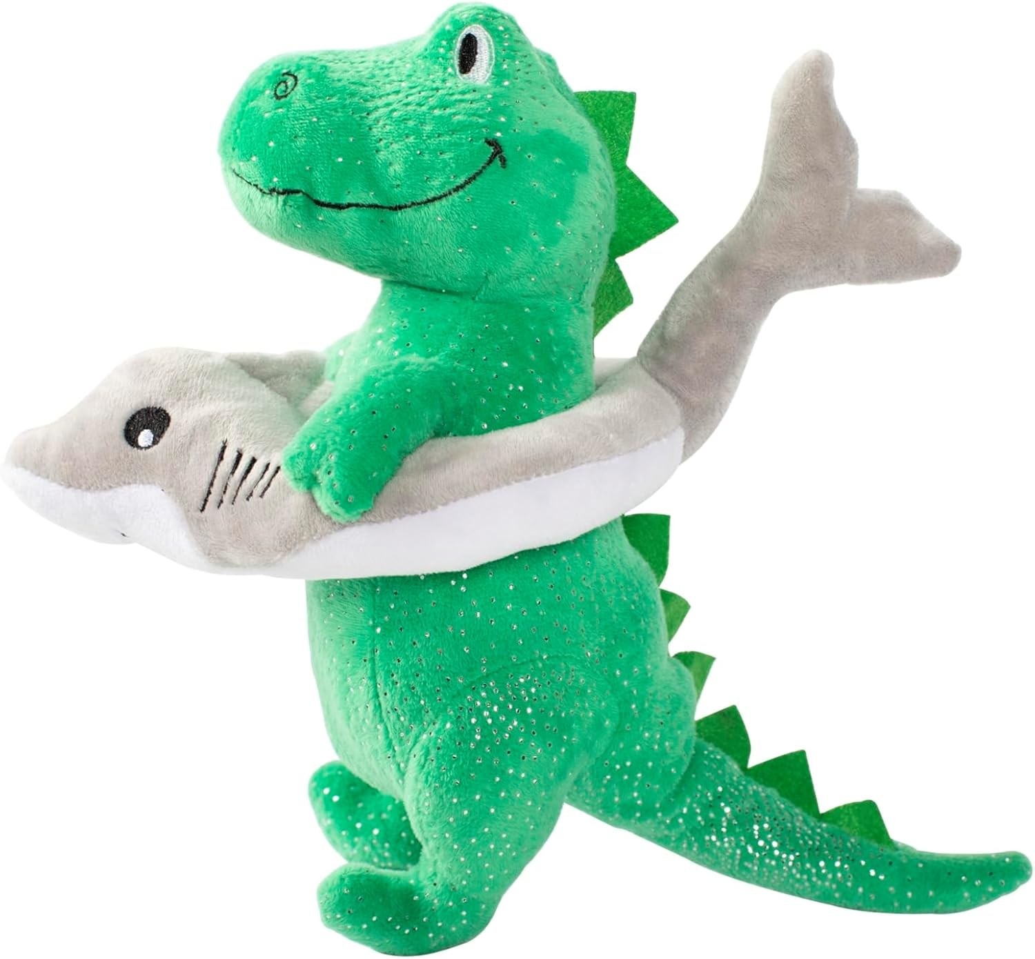 Fringe Studio Plush Dog Toy, Shark Week REX (289879) for All Breed Sizes - Shark Week image number 5