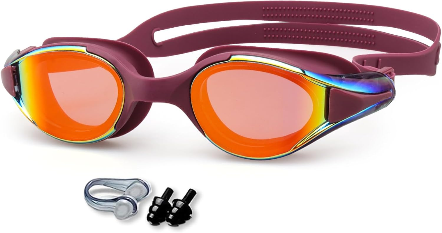 Anti Fog Swim Goggles for Men, Women & Teenagers - Comfortable, Leakproof, UV Protection, Adjustable Swim Goggles for Adults, Ideal for Swimming, Diving, and Water Sports image number 4