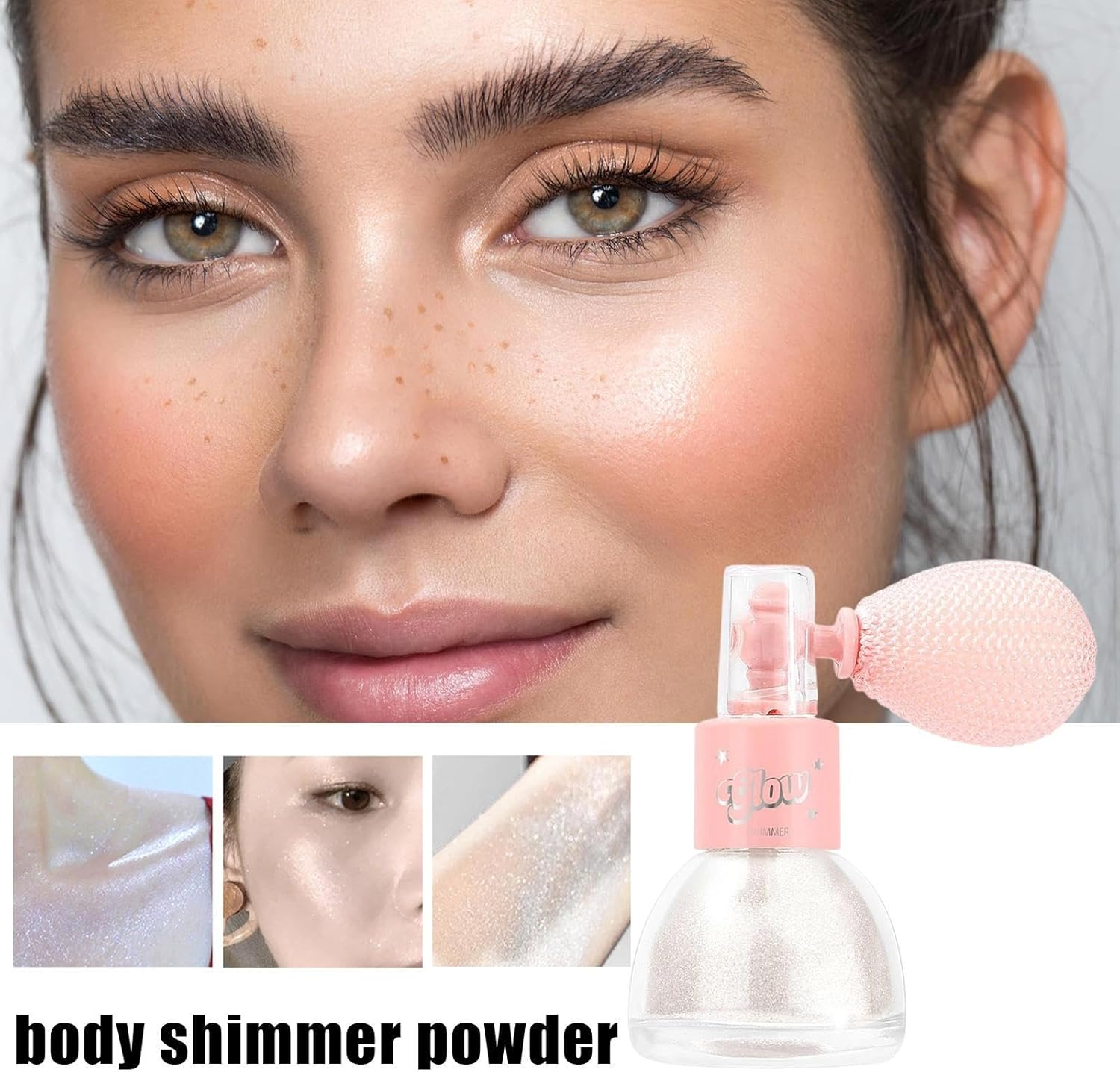 Gupcaqosjw Body Glitter Spray,7G Body Shimmer Powder - Highlighters Shimmering Cosmetic for Women, Disco Concert Festival Halloween Party Outfit Painting image number 3