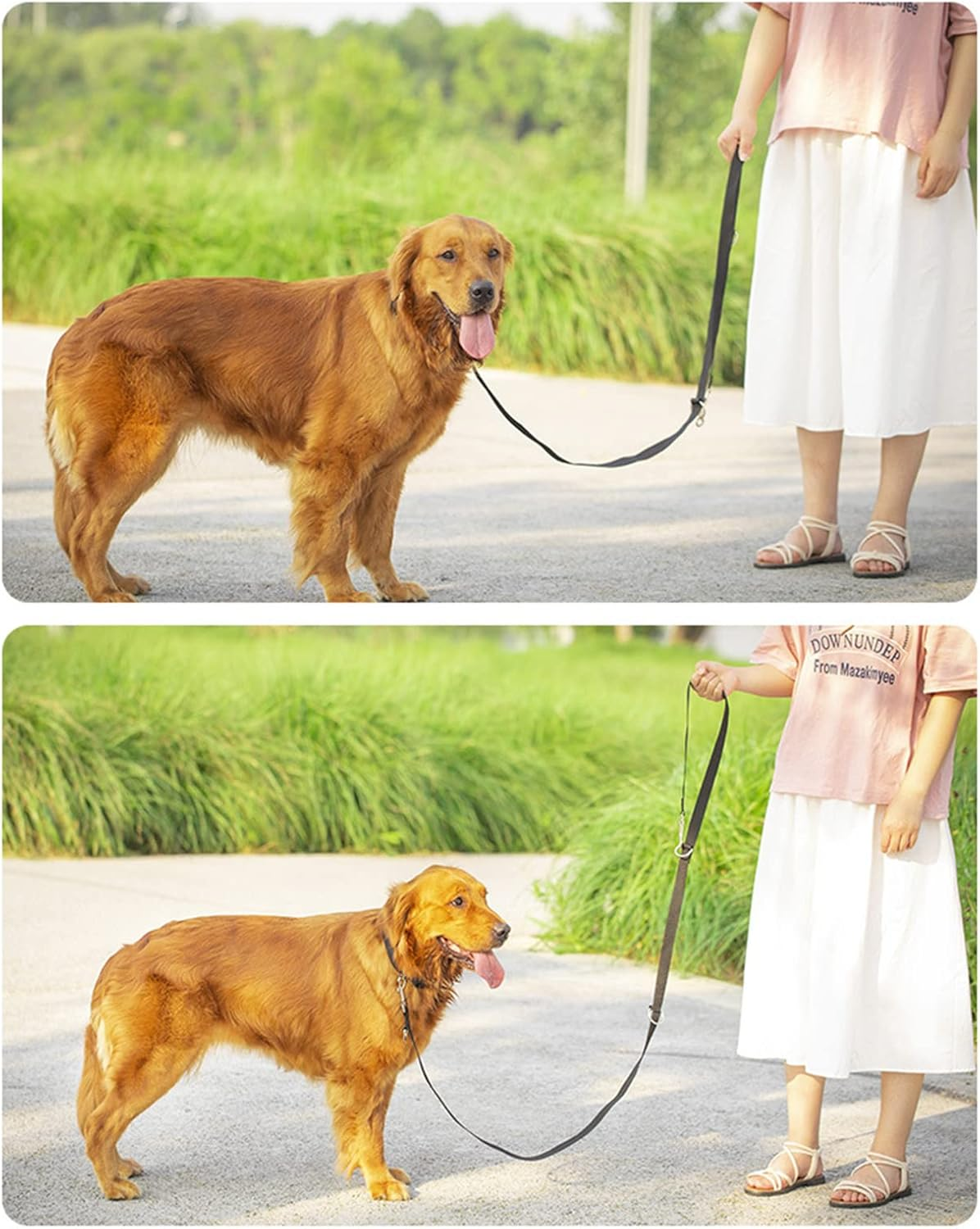 Dog Leash Multifunctional Dog Training Leads 8Ft Double Leash for Puppy
