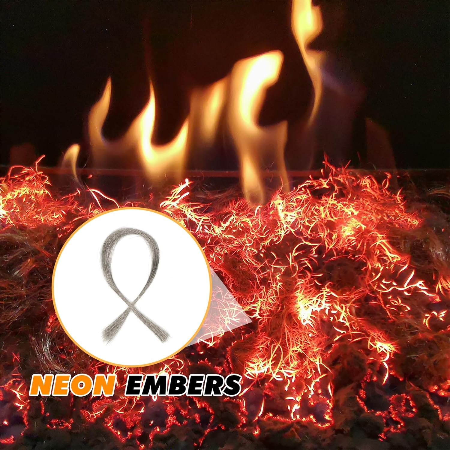 Neon Embers, Red Flames, Create Red Vibrant Flames for Ceramic Logs, Outdoor Fireplaces, Campfire, Bonfire-Perfect Fire Camping Accessories image number 1