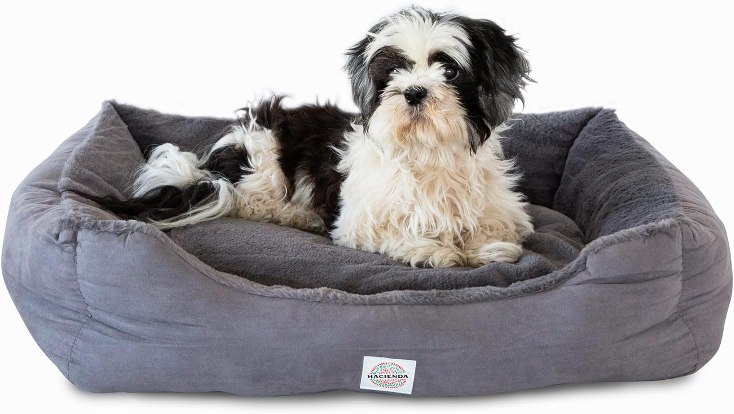 Hacienda Electric Heated Pet Bed - Small Size, 2 Heat Settings (Low & High), Removable Heat Pad, Soft Rabbit Faux Fur Covering - Ideal for Dogs with Joint Pain, Easy to Clean image number 3