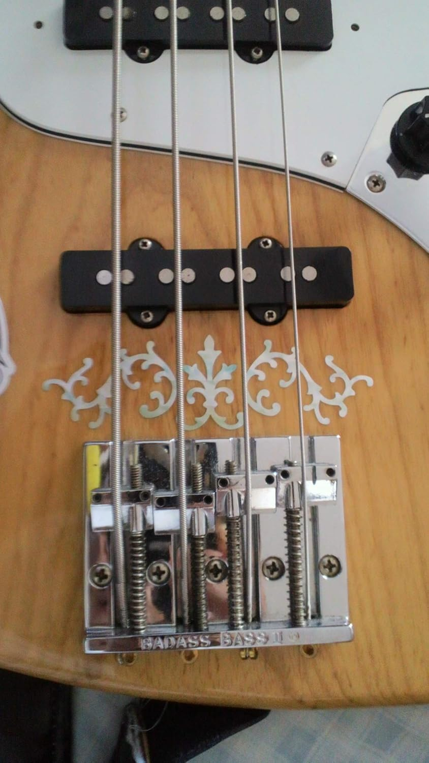 Inlaystickers for Guitars & Bass - SRV Vines (Stevie Ray Vaughan) - White Pearl