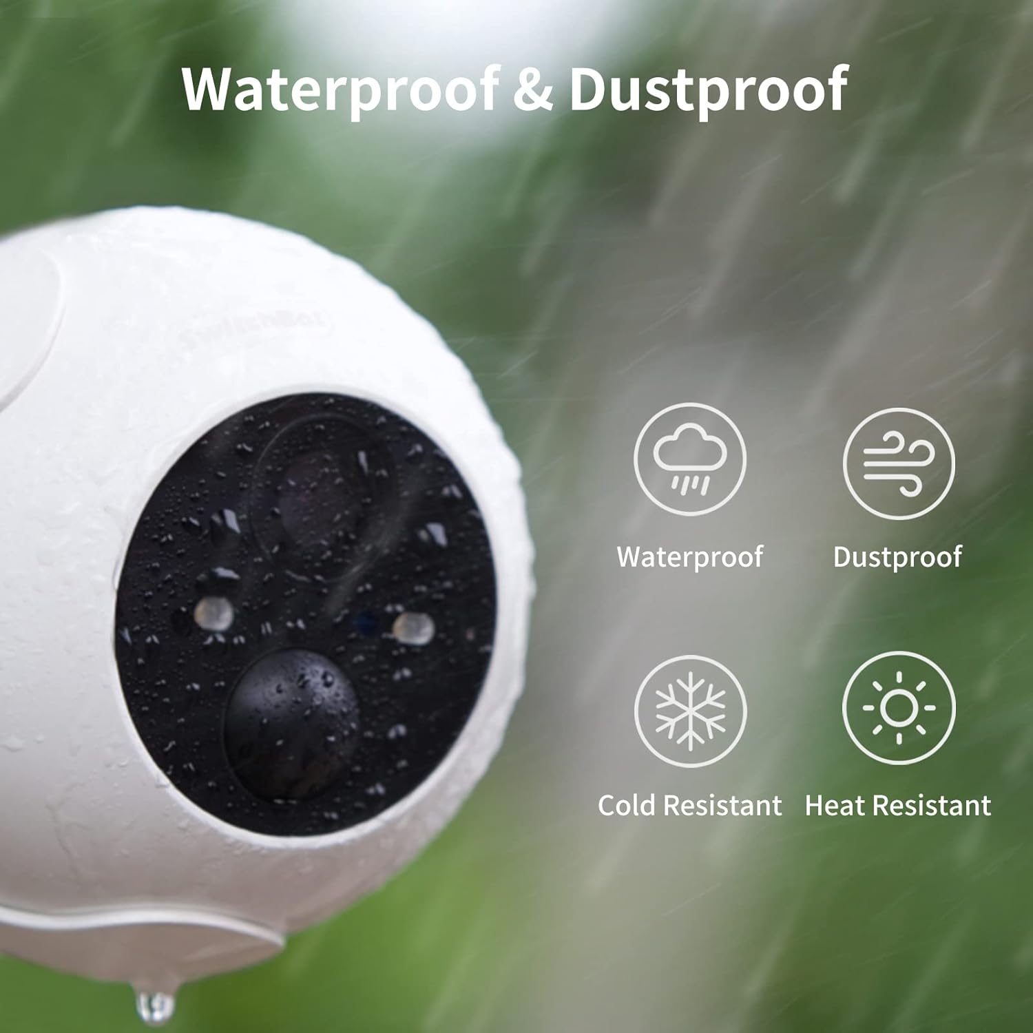 Switchbot Outdoor Spotlight Camera 1080P - Security Camera Wireless with Human/Pet Detection, Waterproof Camera Works with Alexa&Google Home, Color Night Vision, Two-Way Audio, 256GB Sd/Cloud Storage image number 2