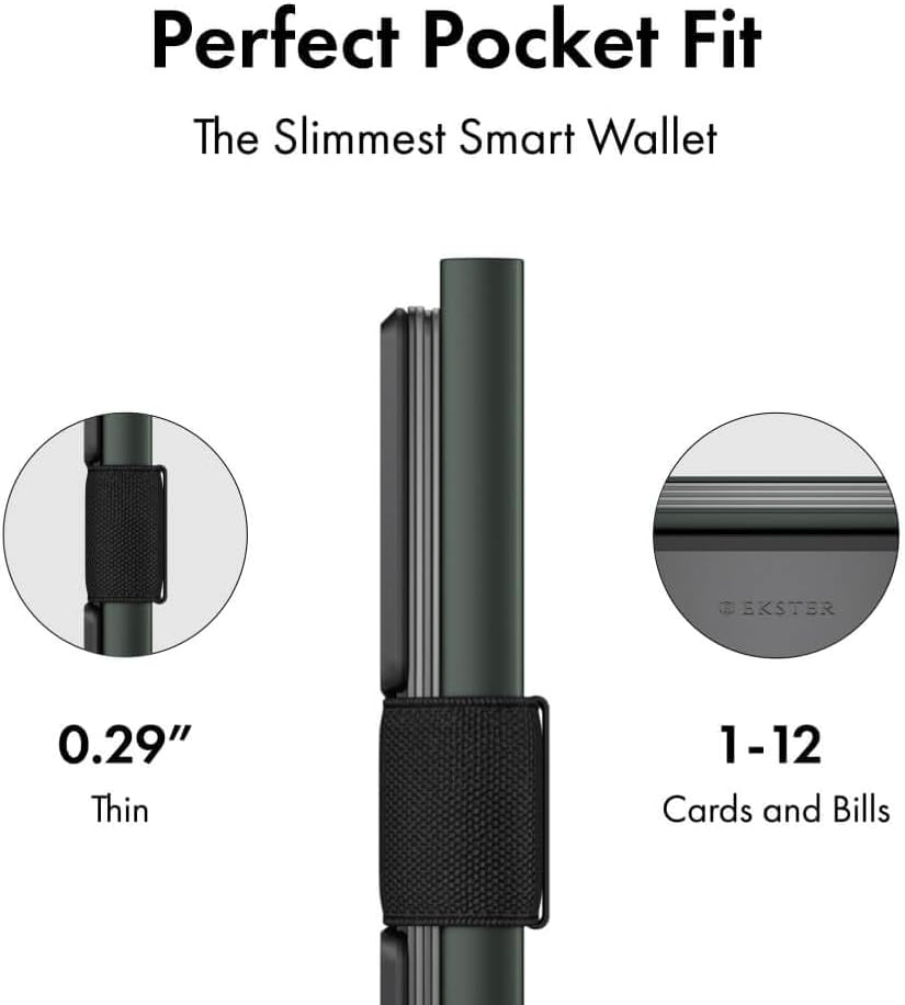 Ekster: Aluminum Cardholder - 0.2-Inch Slim Minimalist Wallet with Expandable Backplate - RFID Blocking Layer for Data Protection - Durable Space-Grade 6061-T6 Aluminum - 1-15 Card Storage Capacity image number 2