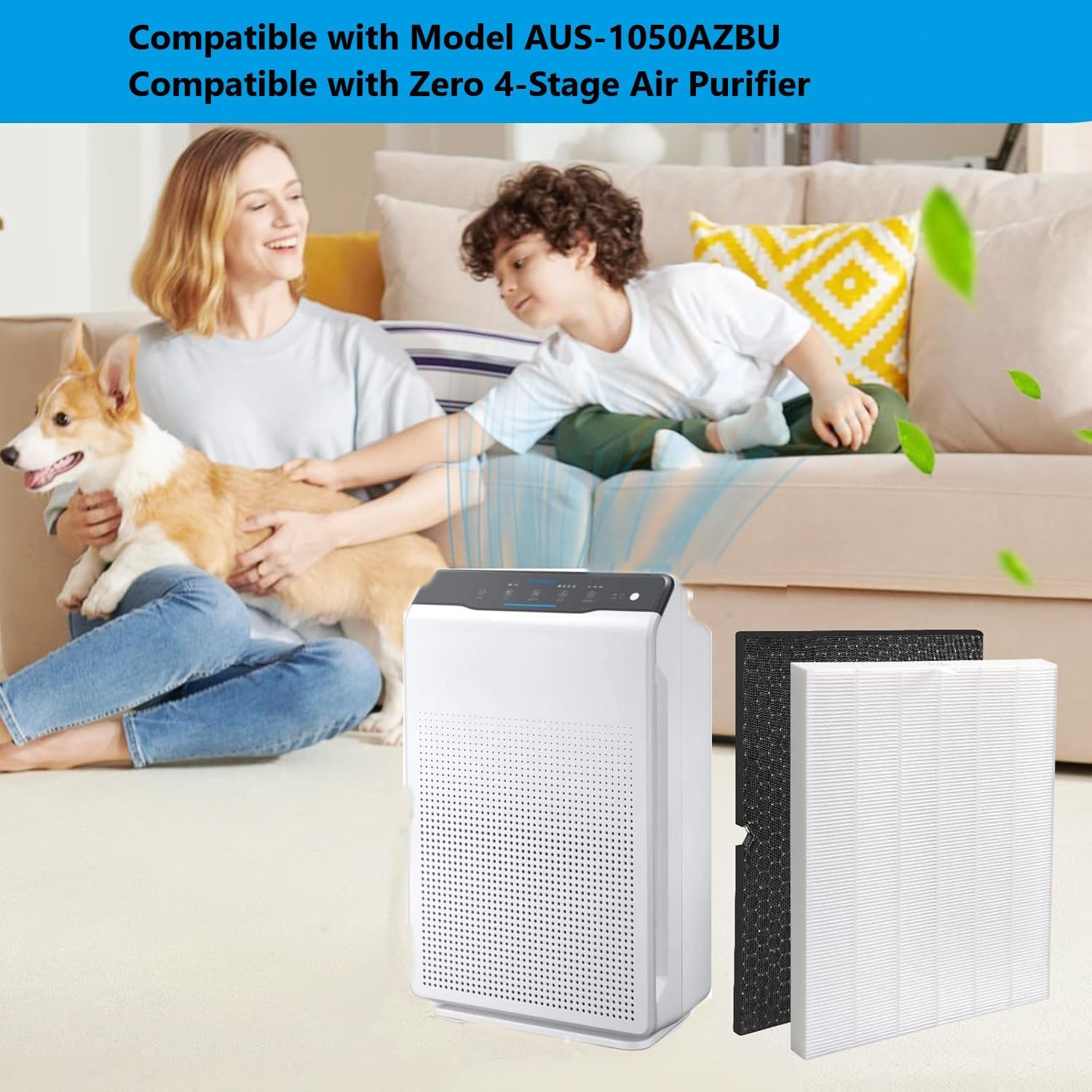 NIVMOWN HEPA Replacement Filter Model AUS-1050AZBU Compatible with WINIX Zero 4-Stage Air Purifier True HEPA Carbon Filter image number 5
