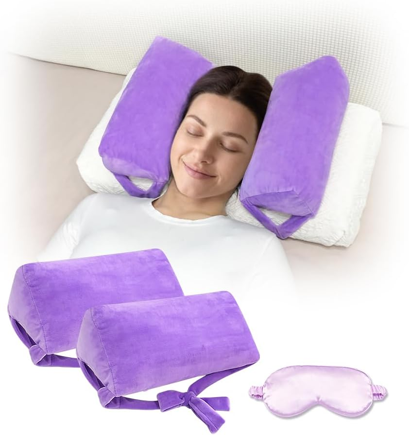 Anti Aging Pillow for Women anti Wrinkle Face Beauty Pillow Head Stabilizer Back Sleep Training Face up Head Positioning Wrinkle Prevention for Face Post Surgery Pillows Support for Sleeping Upright