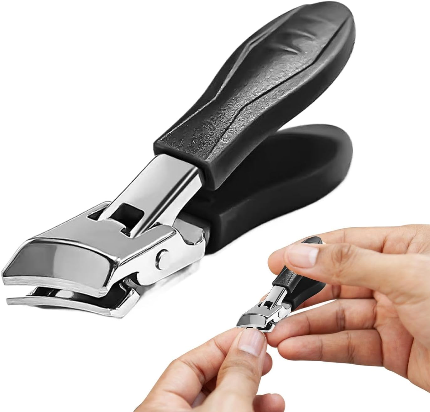 Toenail Scissors for Seniors,Stainless Steel Thick Toenail Slanted Scissors | Manicure Pedicure Equipment Anti-Splash Women Men Nails Tools for Business Trip, Dorm