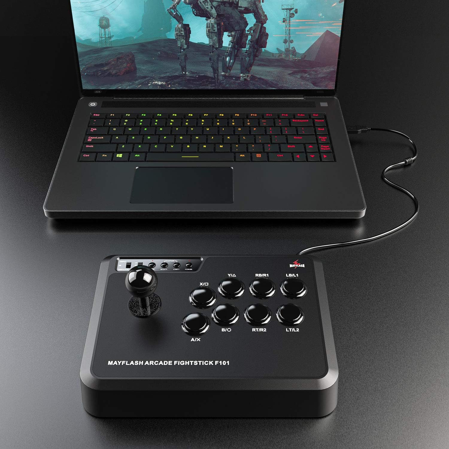 MAYFLASH Arcade Stick F101 for Nintendo Switch/Pc/Ps3/Android/Neogeo Mini image number 4