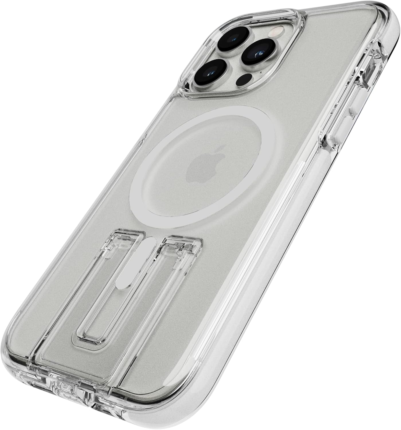 Tech21 Evocrystal Kick Case for Iphone 14 Pro Max - Magsafe Compatible - Impact Protection - Kickstand - White image number 6