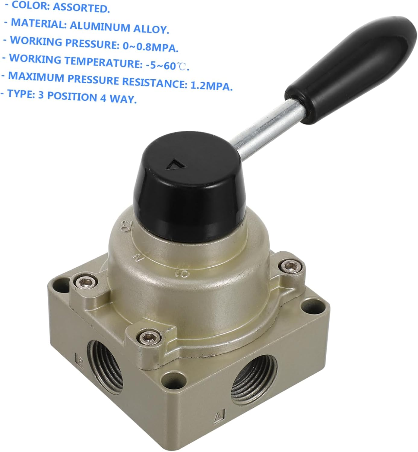 Air Control Handle Pneumatic Valve Ways Lever Valves for Air Flow Control Hand Use in Industrial Applications image number 5