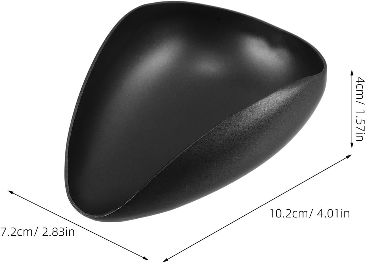 KICHOUSE Stainless Steel Coffee Bean Dosing Cup with Pour Spout, Black 40G Capacity Espresso Powder Measuring Tray for Coffee Brewing and Loose Tea Presentation image number 2