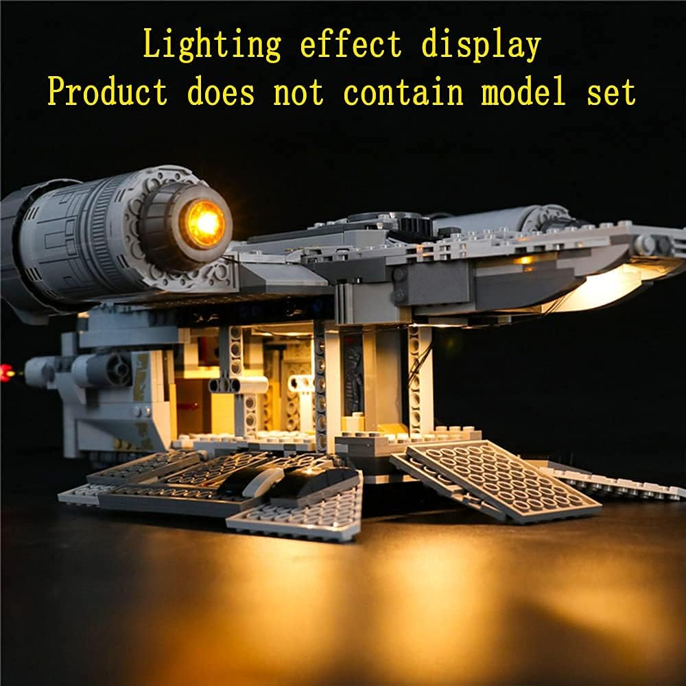 GEAMENT LED Light Kit for 2020 the Mandalorian the Razor Crest - Compatible with  Star Wars 75292 Model ( Set Not Included)