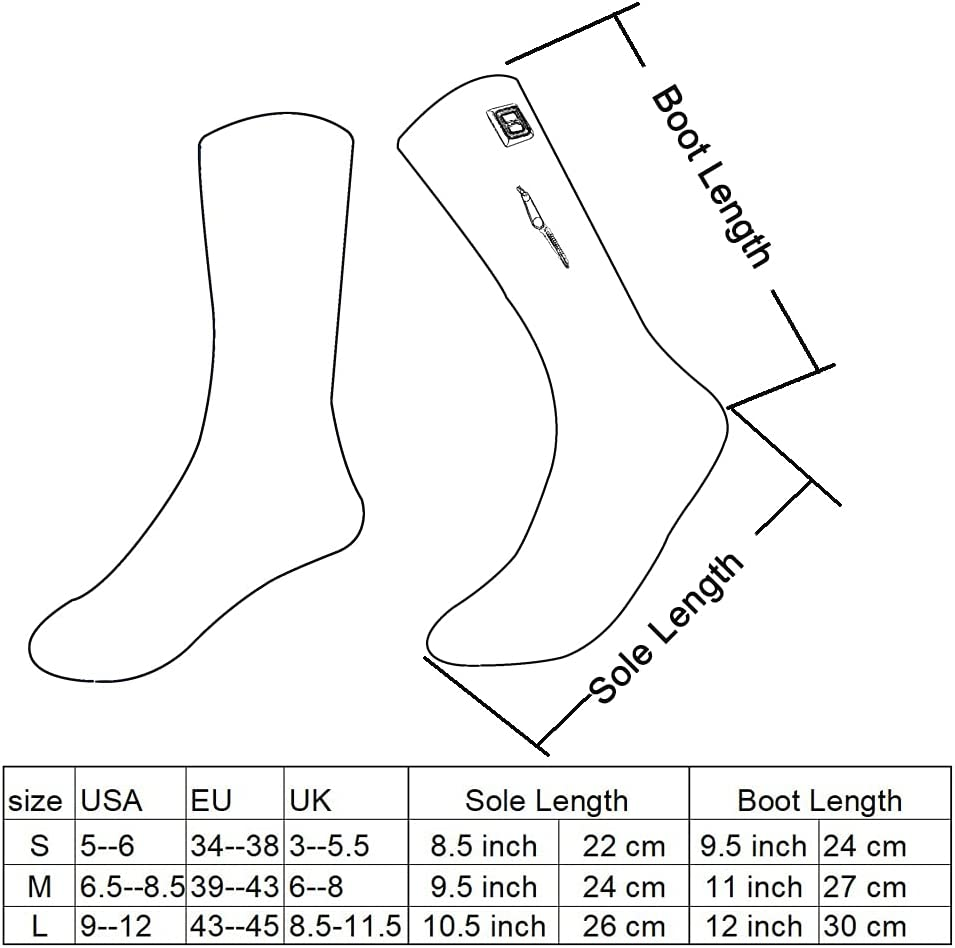 Rechargeabel Electric Heated Socks for Men and Women, Riding Motorcycle and Bicycle Camping Hiking Fishing Skiing in Cold Winter Thermal Socks Warm Foot image number 5