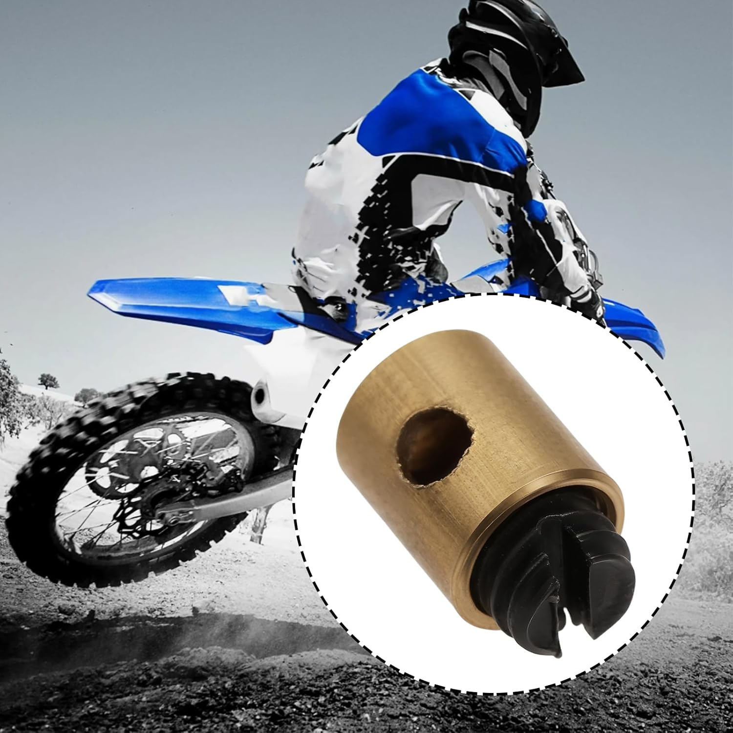 Ecsing 10X Throttle Brake Cable Stop Clamps 5X6Mm for Go Kart Dirt Bike ATV Cable Lock End Pins image number 3