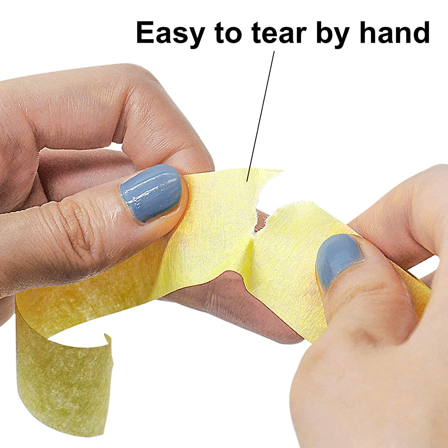 BOMEI PACK Yellow Masking Tape Decorative Writable Yellow Painters Tape for Arts & Crafts,3 Rolls Pack, 24Mm X 20M per Roll image number 1