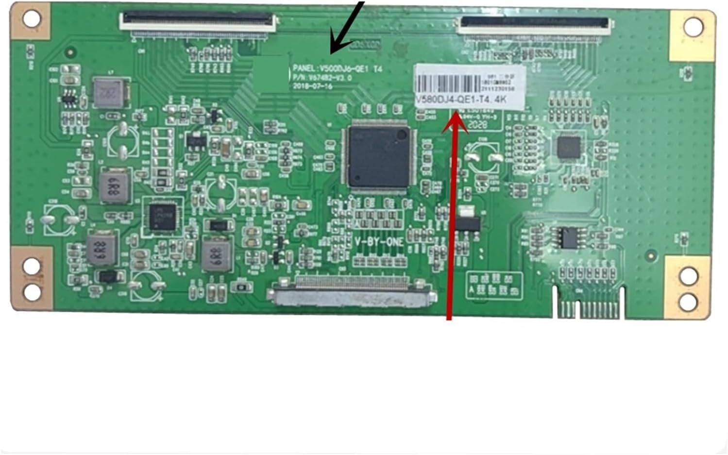 V500DJ6-QE1 Barcode: V580DJ4-QE1 4K T-CON Board